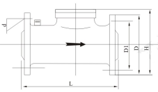 水平螺翼式水表外形尺寸图